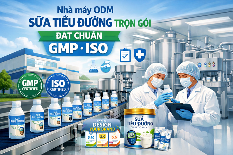 Nhà máy ODM sữa bột cho người tiểu đường