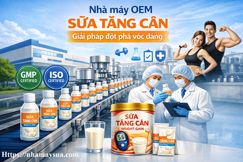 Nhà máy OEM sữa tăng cân trọn gói