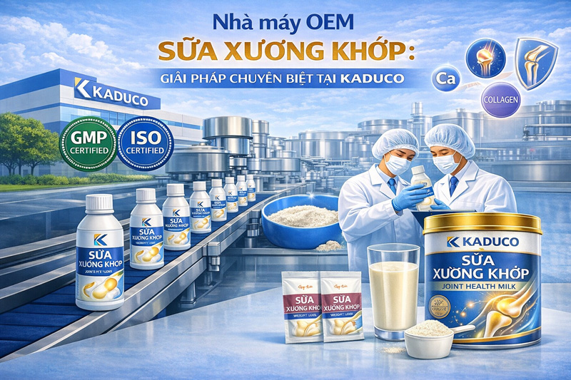 Nhà máy OEM sữa xương khớp cho người cao tuổi trọn gói