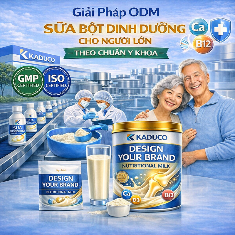 Nhà máy ODM sữa bột dinh dưỡng trọn gói